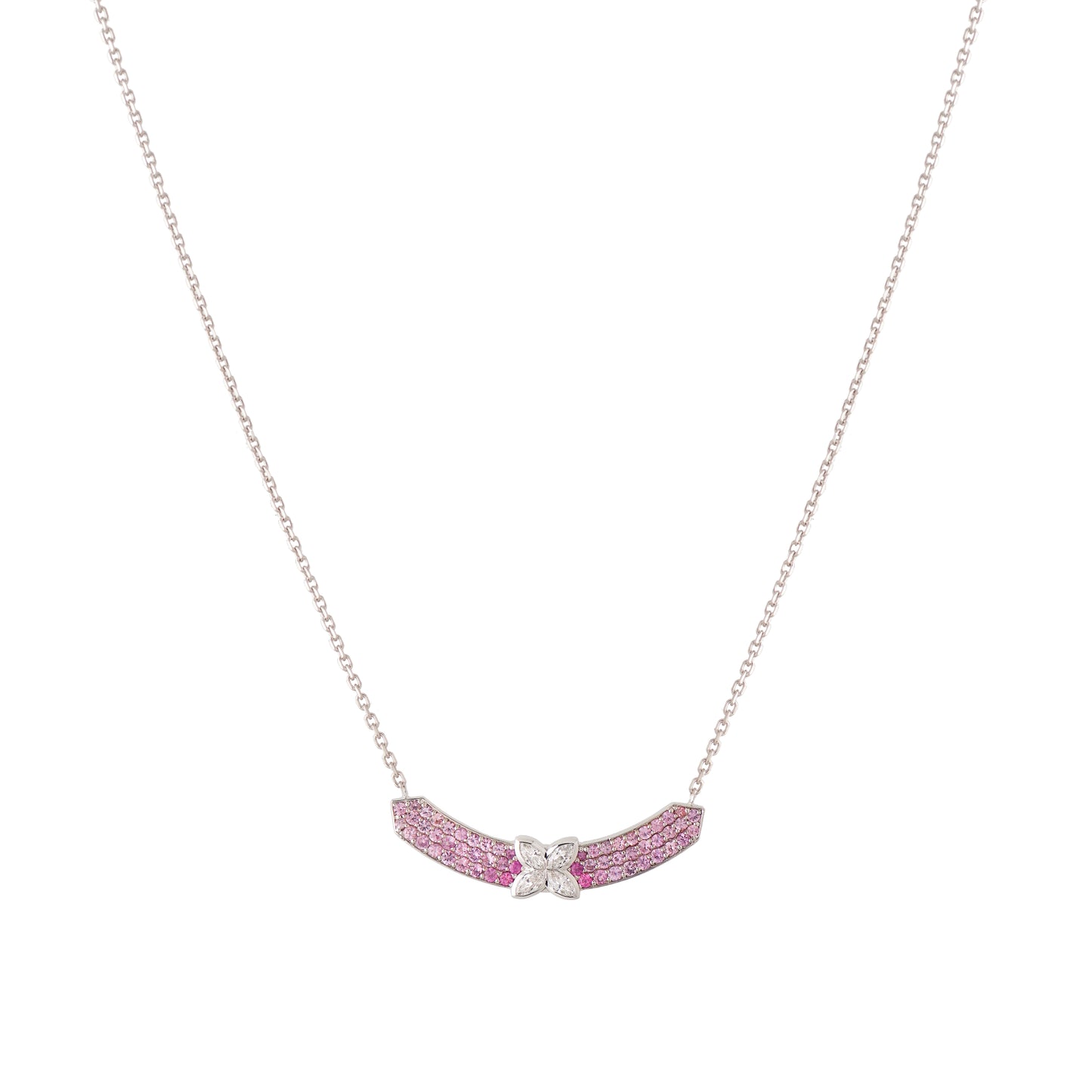 Grand Bloom Necklace - Full Pink Sapphire