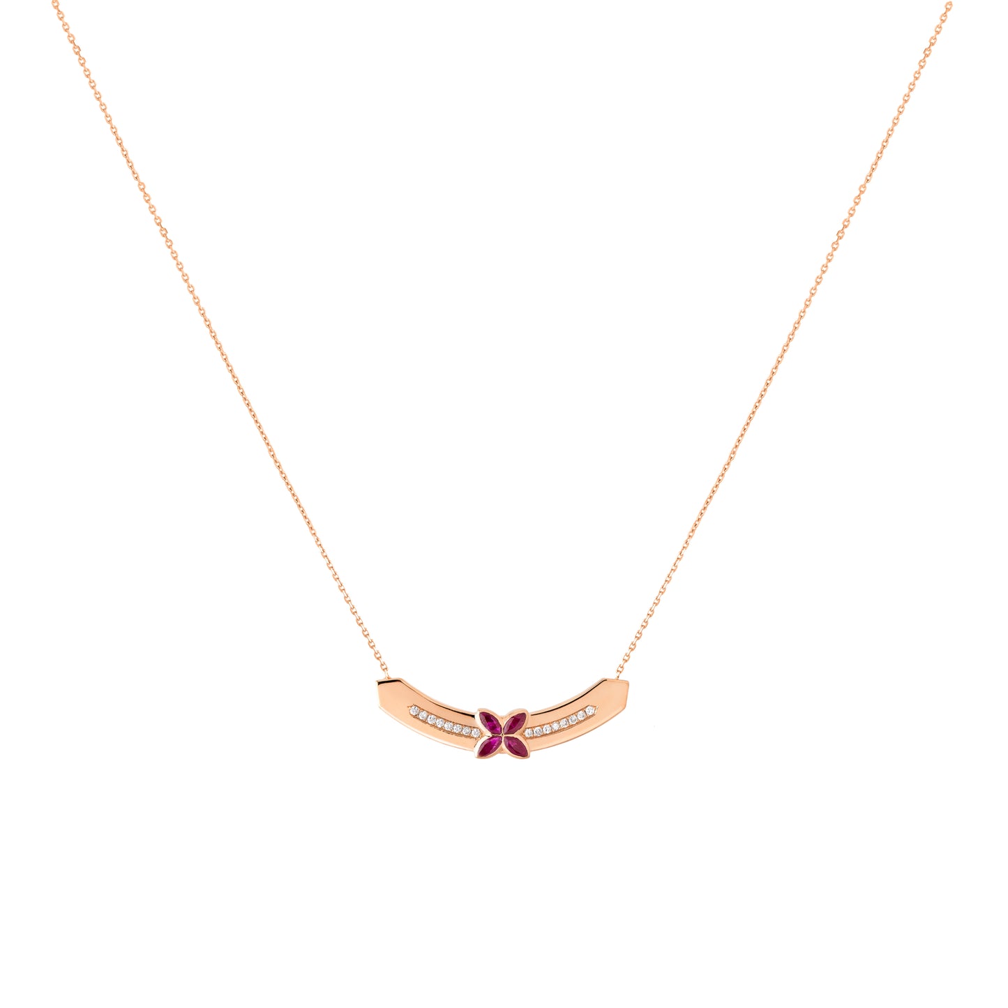 Grand Bloom Necklace - Ruby