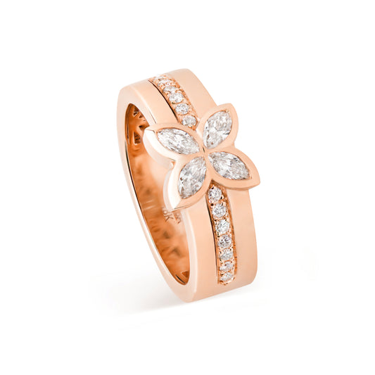 Grand Bloom Ring - Rose Gold
